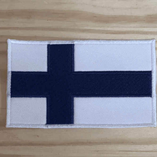Emblema Bordado Bandeira da Finlândia 1