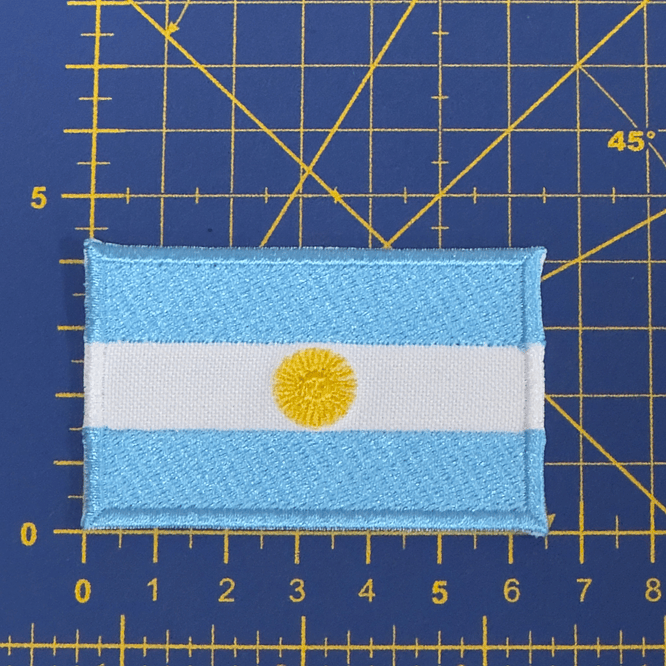 Emblema Bordado Bandeira da Argentina 2