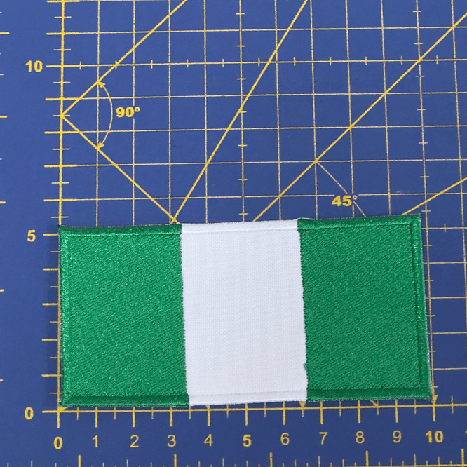 Emblema Bordado Bandeira da Nigéria 4