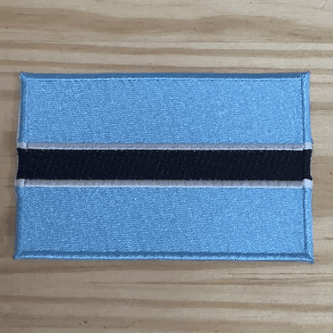 Emblema Bordado Bandeira de Botsuana 1