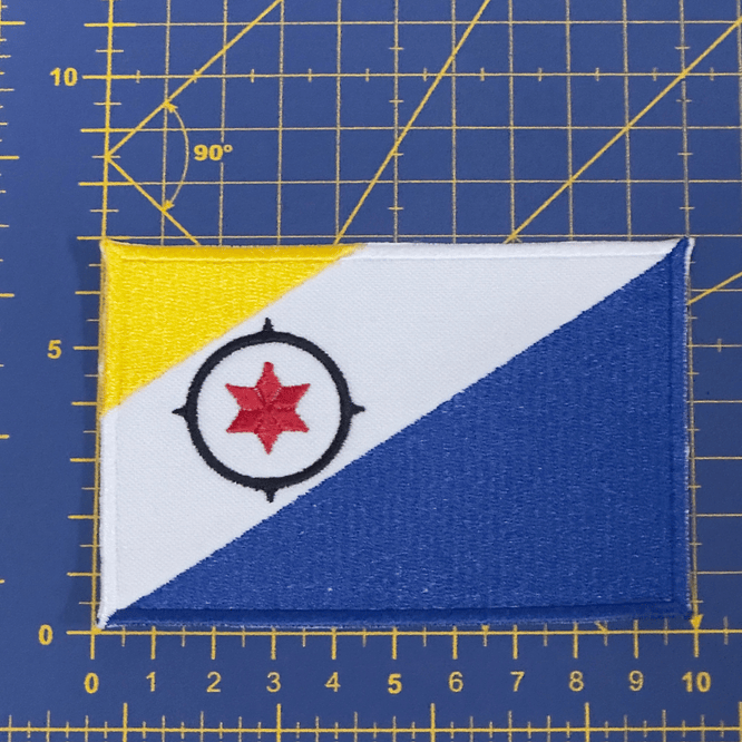 Emblema Bordado Bandeira de Bonaire 3