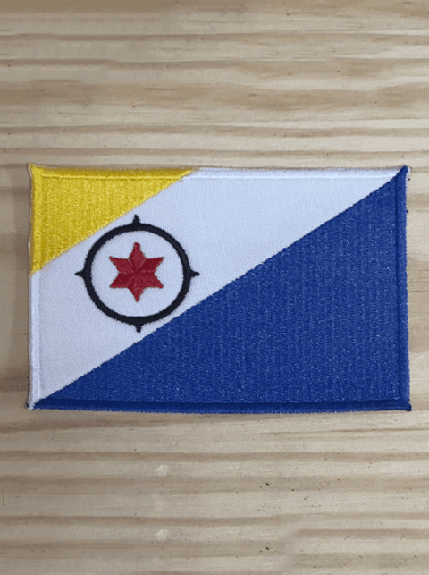 Emblema Bordado Bandeira de Bonaire