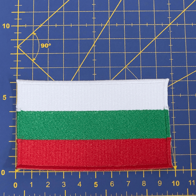 Emblema Bordado Bandeira da Bulgária 3