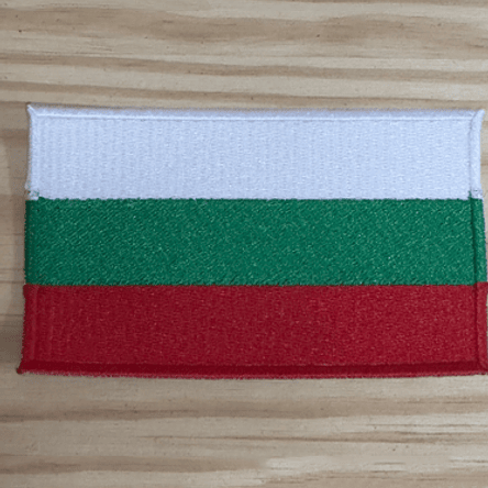 Emblema Bordado Bandeira da Bulgária 1