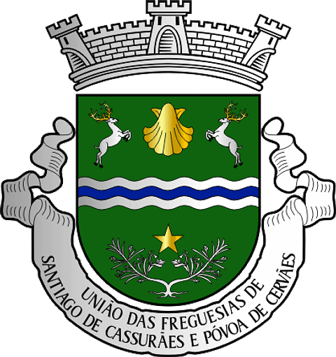 Emblema Bordado Freguesia de Santiago de Cassurrães e Póvoa de Cervães (Mangualde, Viseu)
