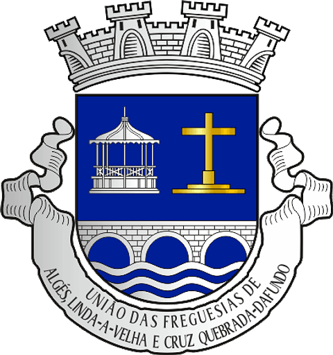 Emblema Bordado Freguesia de Algés, Linda-a-Velha e Cruz Quebrada-Dafundo (Oeiras, Lisboa)