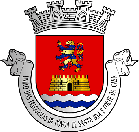 Emblema Bordado Freguesia de Póvoa de Santa Iria e Forte da Casa (Vila Franca de Xira, Lisboa)