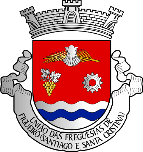 Emblema Bordado Freguesia de Figueiró (Santiago e Santa Cristina) (Amarante, Porto)