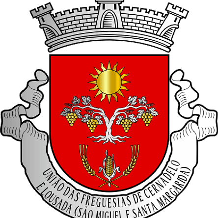 Emblema Bordado Freguesia de Cernadelo e Lousada (São Miguel e Santa Margarida) (Lousada, Porto) 1