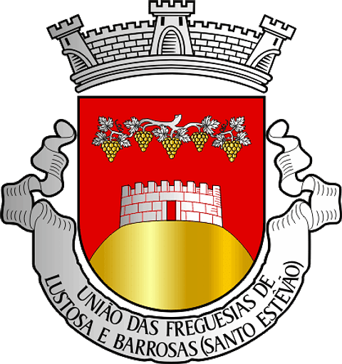 Emblema Bordado Freguesia de Lustosa e Barrosas (Santo Estêvão) (Lousada, Porto)