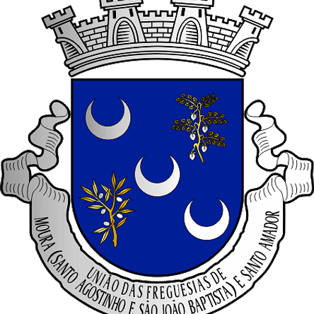 Emblema Bordado Freguesia de Moura (Santo Agostinho e São João Baptista) e Santo Amador (Moura, Beja) 1