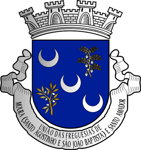 Emblema Bordado Freguesia de Moura (Santo Agostinho e São João Baptista) e Santo Amador (Moura, Beja)
