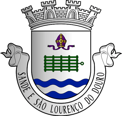 Emblema Bordado Freguesia de Sande e São Lourenço do Douro (Marco de Canaveses, Porto)
