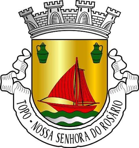 Emblema Bordado Freguesia de Topo (Nossa Senhora do Rosário) (Calheta, Açores)
