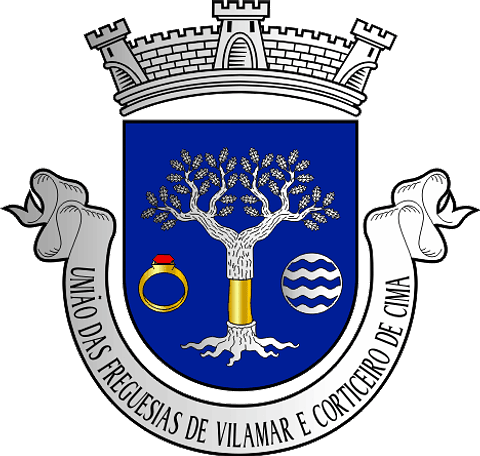 Emblema Bordado Freguesia de Vilamar e Corticeiro de Cima (Cantanhede, Coimbra)