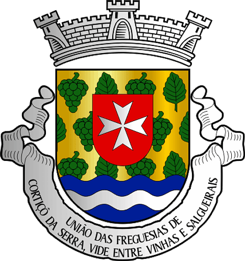Emblema Bordado Freguesia de Cortiçô da Serra, Vide Entre Vinhas e Salgueirais (Celorico da Beira, Guarda)