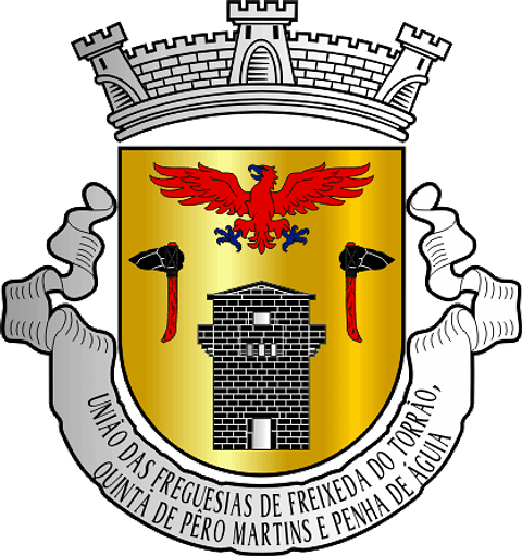 Emblema Bordado Freguesia de Freixeda do Torrão, Quintã de Pêro Martins e Penha de Águia (Figueira de Castelo Rodrigo, Guarda)