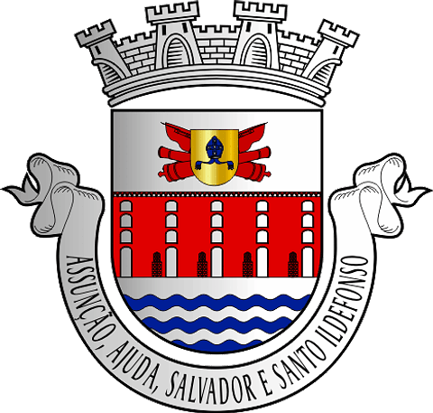 Emblema Bordado Freguesia de Assunção, Ajuda, Salvador e Santo Ildefonso (Elvas, Portalegre)