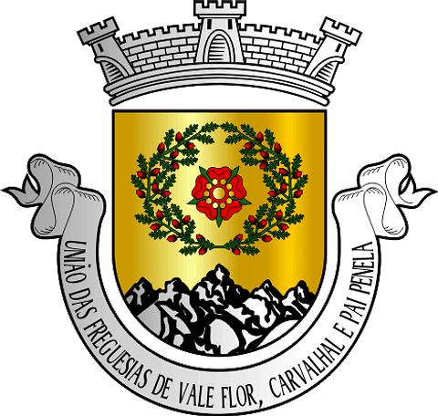 Emblema Bordado Freguesia de Vale Flor, Carvalhal e Pai Penela (Mêda, Guarda)