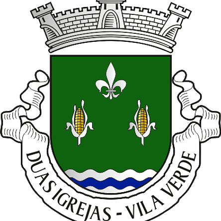 Emblema Bordado Antiga Freguesia de Duas Igrejas (Vila Verde, Braga) 1