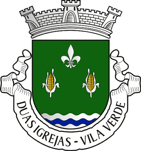 Emblema Bordado Antiga Freguesia de Duas Igrejas (Vila Verde, Braga)