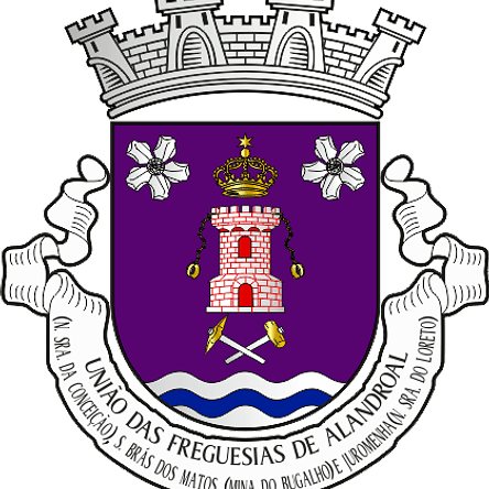 Emblema Bordado Freguesia de Alandroal (Nossa Senhora da Conceição), São Brás dos Matos (Mina do Bugalho) e Juromenha (Nossa Senhora do Loreto) (Alandroal, Évora) 1
