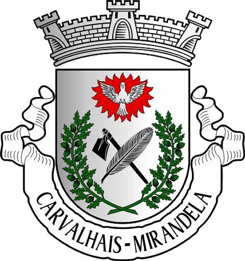 Emblema Bordado Freguesia de Carvalhais (Mirandela, Bragança)