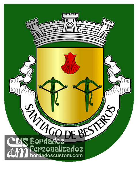 Emblema Bordado Freguesia de Santiago de Besteiros (Tondela, Viseu)
