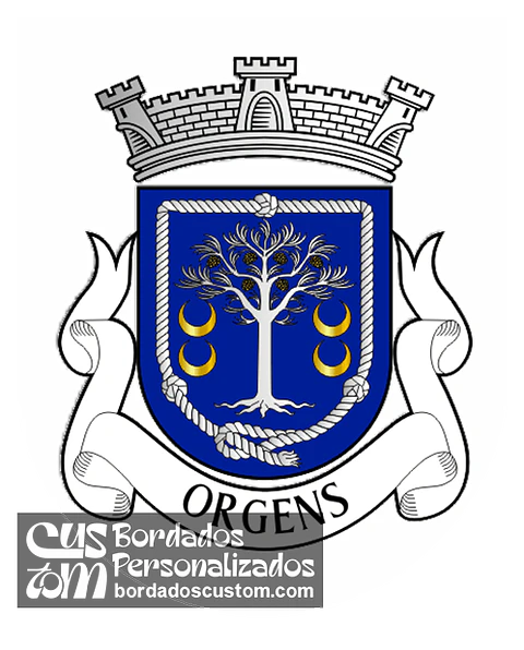 Emblema Bordado Freguesia de Orgens (Viseu, Viseu)