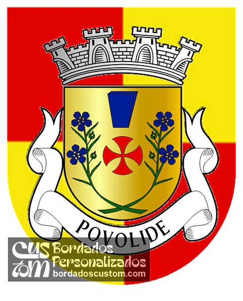 Emblema Bordado Freguesia de Povolide (Viseu, Viseu)
