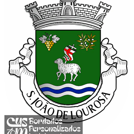 Emblema Bordado Freguesia de São João de Lourosa (Viseu, Viseu) 1