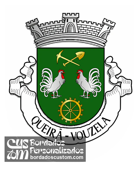Emblema Bordado Freguesia de Queirã (Vouzela, Viseu)