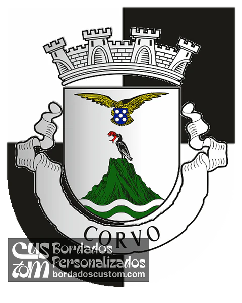 Emblema Bordado Município de Corvo (Açores)