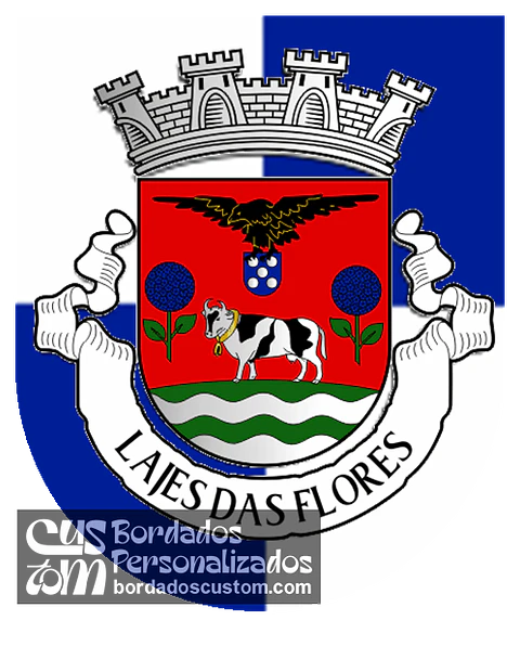 Emblema Bordado Município de Lajes das Flores (Açores)