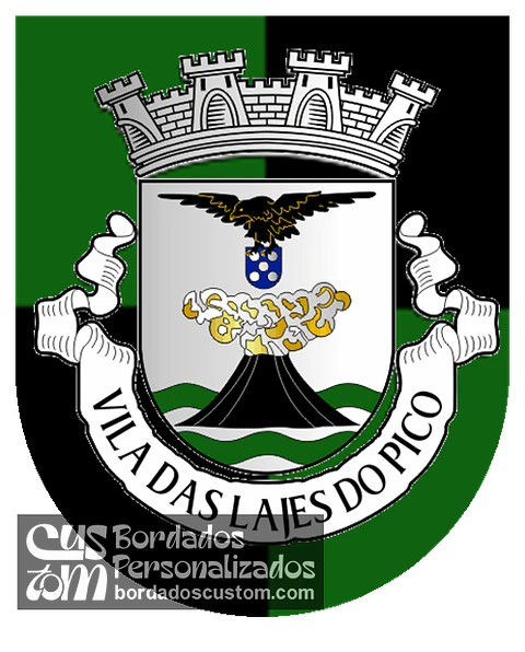 Emblema Bordado Município de Lajes do Pico (Açores)