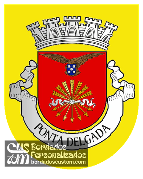 Emblema Bordado Município de Ponta Delgada (Açores)