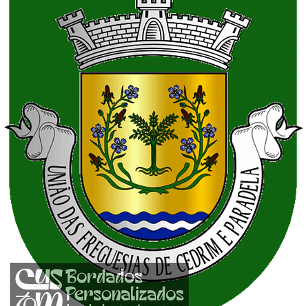 Emblema Bordado Freguesia de Cedrim e Paradela (Sever do Vouga, Aveiro) 1