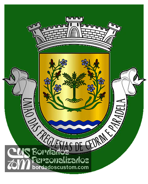 Emblema Bordado Freguesia de Cedrim e Paradela (Sever do Vouga, Aveiro)