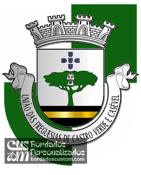 Emblema Bordado Freguesia de Castro Verde e Casével (Castro Verde, Beja)