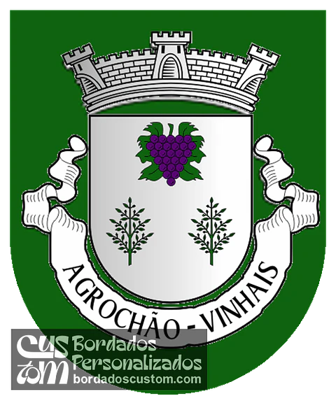 Emblema Bordado Freguesia de Agrochão (Vinhais, Bragança)