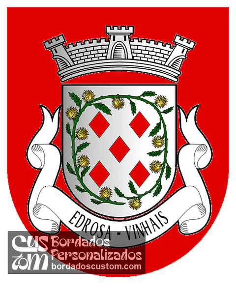 Emblema Bordado Freguesia de Edrosa (Vinhais, Bragança)
