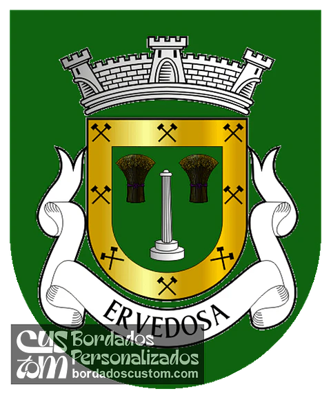 Emblema Bordado Freguesia de Ervedosa (Vinhais, Bragança)