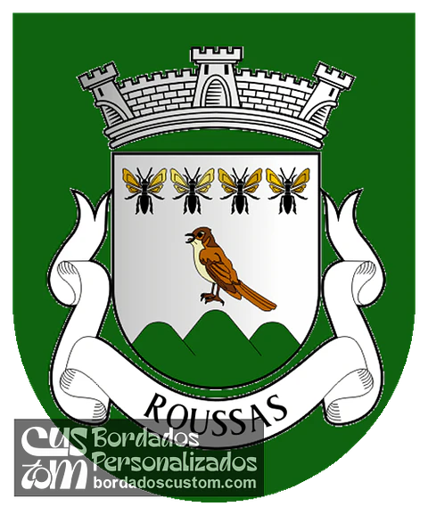 Emblema Bordado Antiga Freguesia de Roussas (Melgaço, Viana do Castelo)