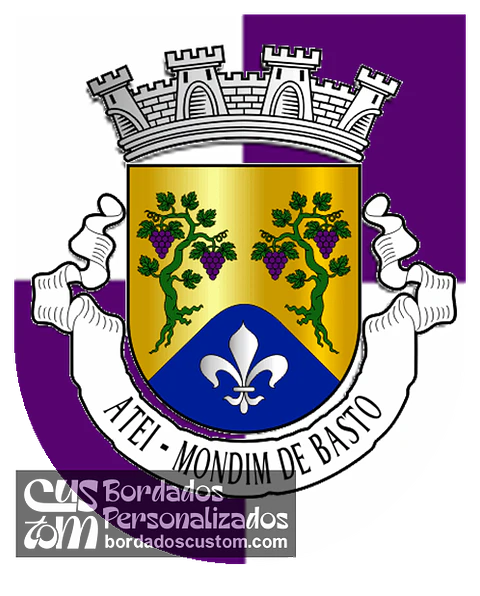 Emblema Bordado Freguesia de Atei (Mondim de Basto, Vila Real)