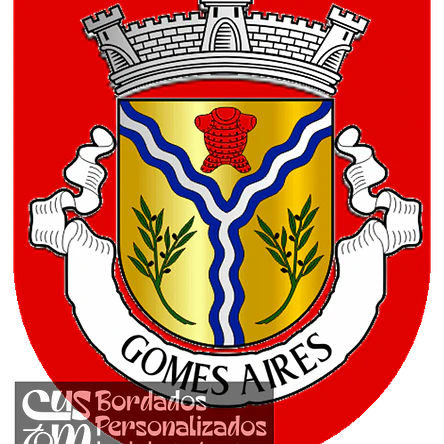 Emblema Bordado Antiga Freguesia de Gomes Aires (Almodôvar, Beja) 1