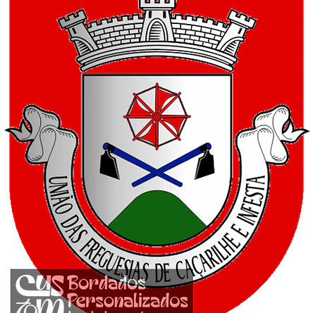 Emblema Bordado Freguesia de Caçarilhe e Infesta (Celorico de Basto, Braga) 1