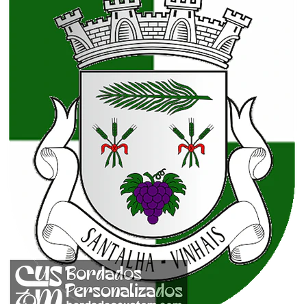 Emblema Bordado Freguesia de Santalha (Vinhais, Bragança) 1