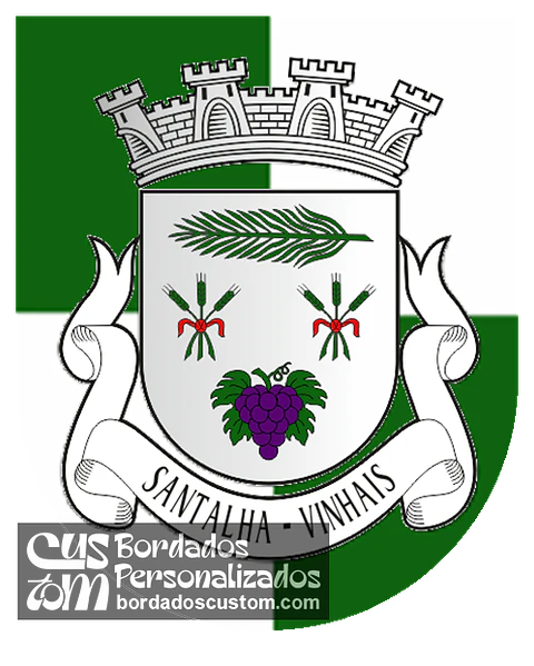 Emblema Bordado Freguesia de Santalha (Vinhais, Bragança)