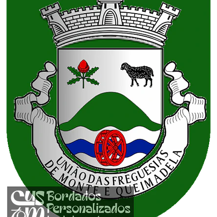 Emblema Bordado Freguesia de Monte e Queimadela (Fafe, Braga) 1