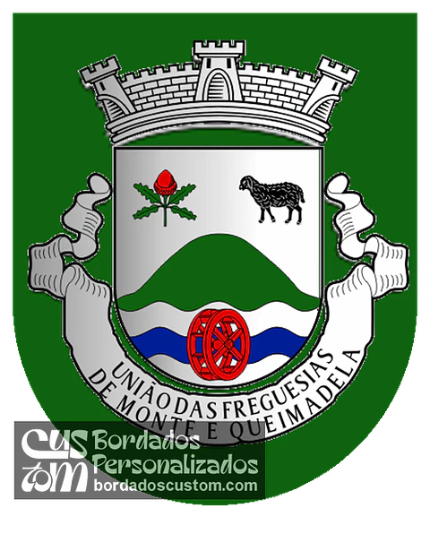 Emblema Bordado Freguesia de Monte e Queimadela (Fafe, Braga)